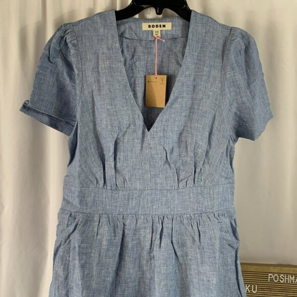 Boden Blue Midi Dress - Picture 6 of 7